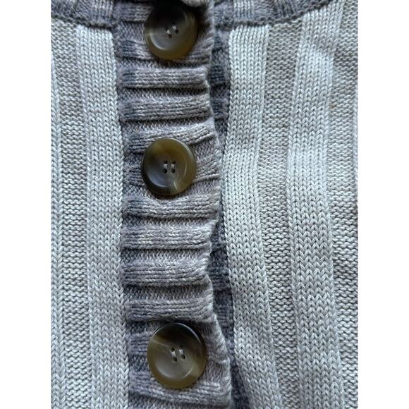 Free People Walk in the Park Wool Angora Cotton Button Cardigan Sweater Size L - Picture 6 of 9